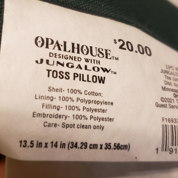 Opalhouse Festive Tree Pillows with Red and Green Embroidery - Picture 4 of 5